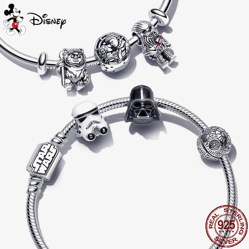 Hot Sale Star Wars Yoda Shape Charm Beads Fits Pandora Charms Bracelets For Women 925 Silver Pendant Bead DIY Fine Jewelry Gift