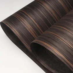 10pcs(15square meter) L:2.5meters Width:600mm T:0.25mm Technology Ebony Wood Veneer Decoration Thin Wood Peels for Furniture