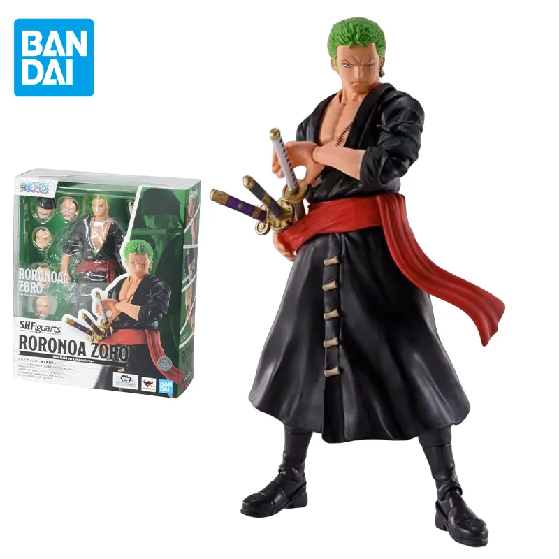 

Фигурка Bandai из аниме One Piece SHF Roronoa Zoro Fighting Ghost Island, фигурка героя, игрушки для детей, подарок, Коллекционная модель