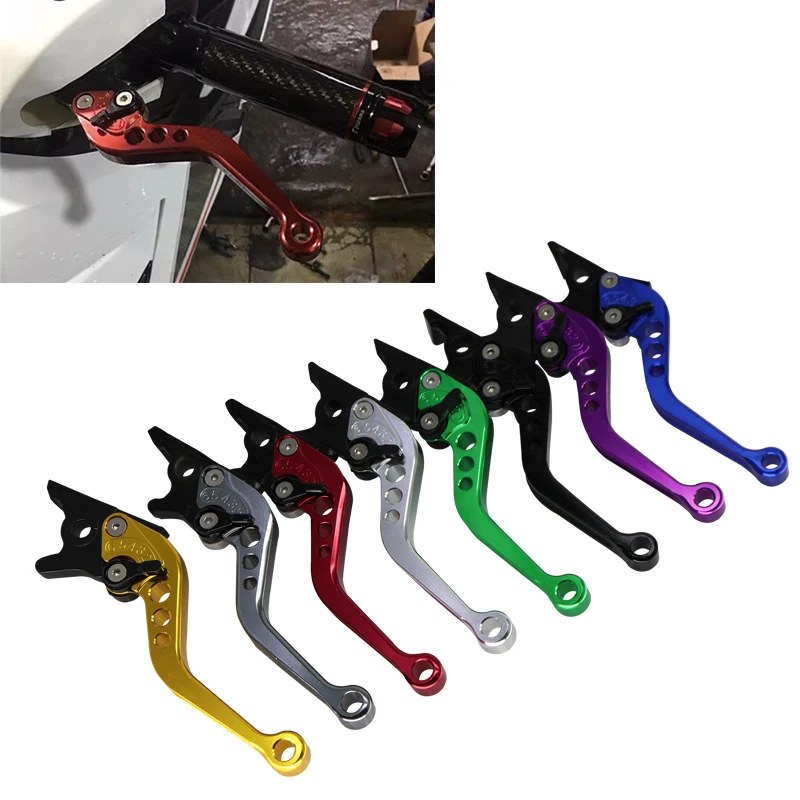 AluminumUniversalMotorcycleScooterBrakeLeverFrontDiscRearDrumDoubleDiscBrake