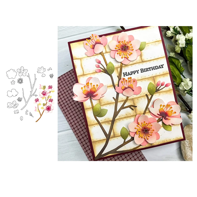 Folwer Love Hug Metal Cutting Dies Diy Scrapbooking Silicone Stamp Metal Dies for Scrapbooking Album Paper Greeting Card Making