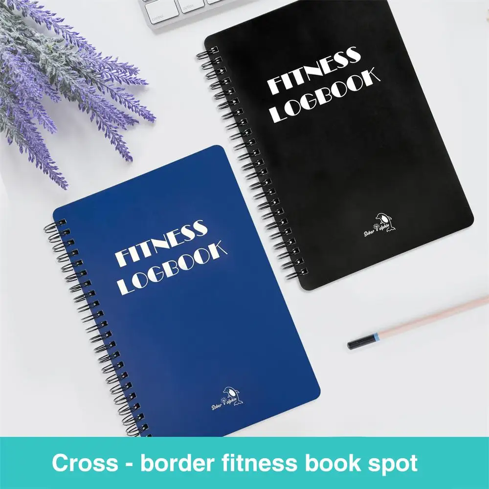 Fitness Book B034 Hot Sale Well-designed Stylish High-quality Agenda Planning Log Gym Food Exercise Schedule Book 71 Pages New