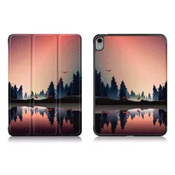 Sleek PU Leather Magnetic Trifold Stand Tablet Case in Hard Back Cover Design - iPad 10th Gen 10.9 (HH)