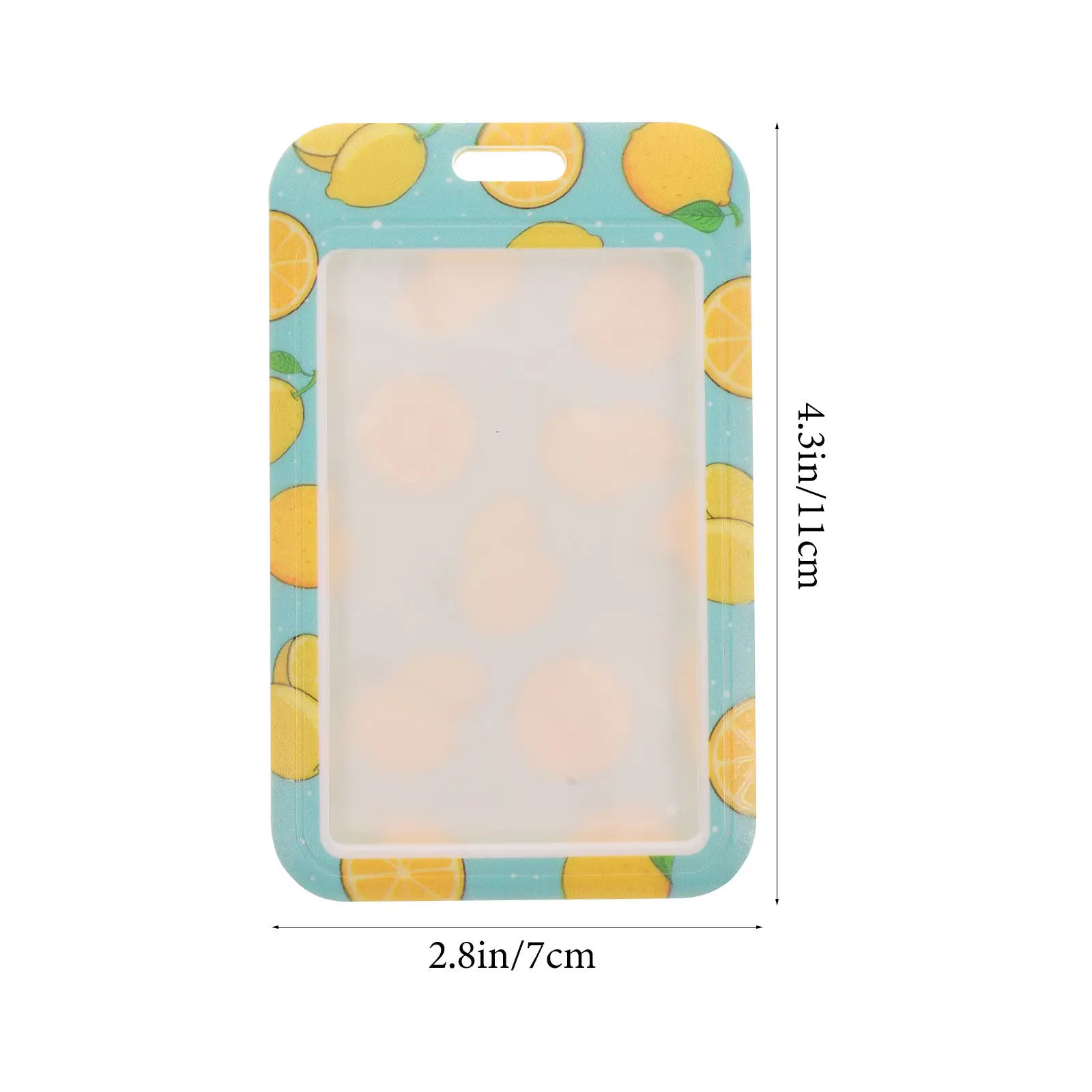 ID 배지 홀더 분리형 끈 과일 패턴 카드 슬리브 학교 사무실 학생을 위한 보호용 다목적 배지 커버