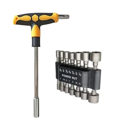 Enhanced Screwdriver Set with Multiple Head Types (Socket 15Pcs Set)