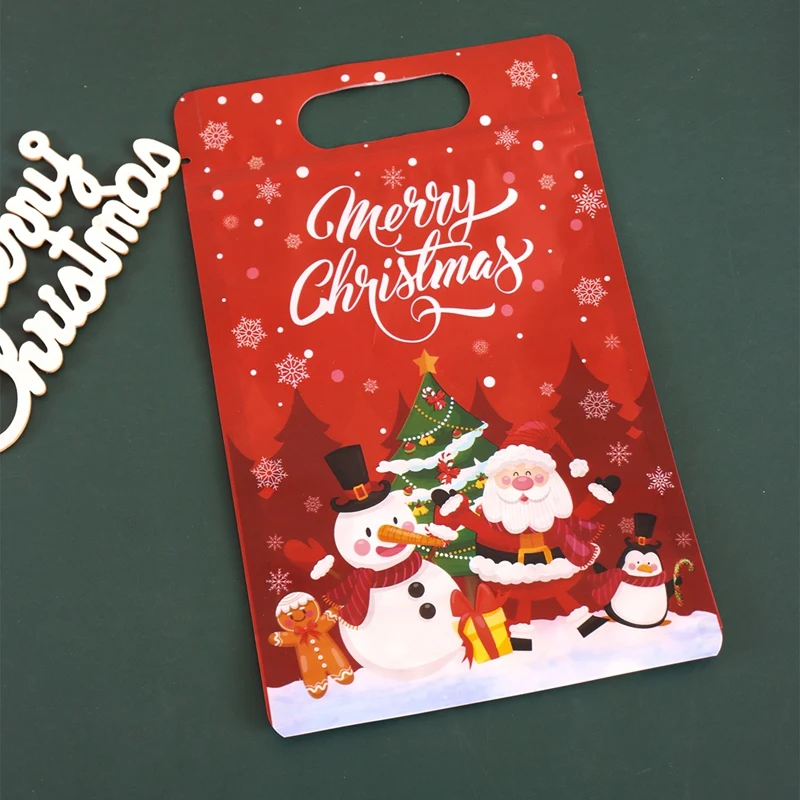 Weihnachtsmann, Schneemann, Süßigkeiten-Tragetaschen, Weihnachtsdekoration für Zuhause, 2025, Navidad Natal Noel, Weihnachtsgeschenke, Süßigkeiten-Plätzchen-Taschen, Neujahr – Detail 7