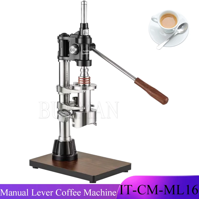 

Manual Espresso Maker Hand Press Coffee Machine Lever Coffee Machine With Pressure Gauge Unplug Coffee Machine