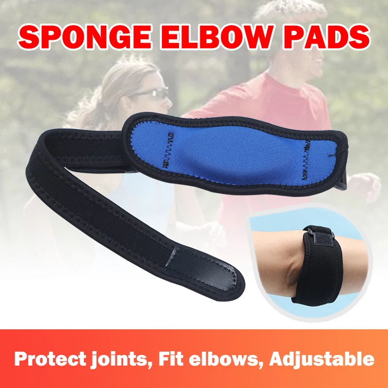 1pc Lightweight Fitness Elbow Strap Arm Cushion Soft Adjustable Support For Gym