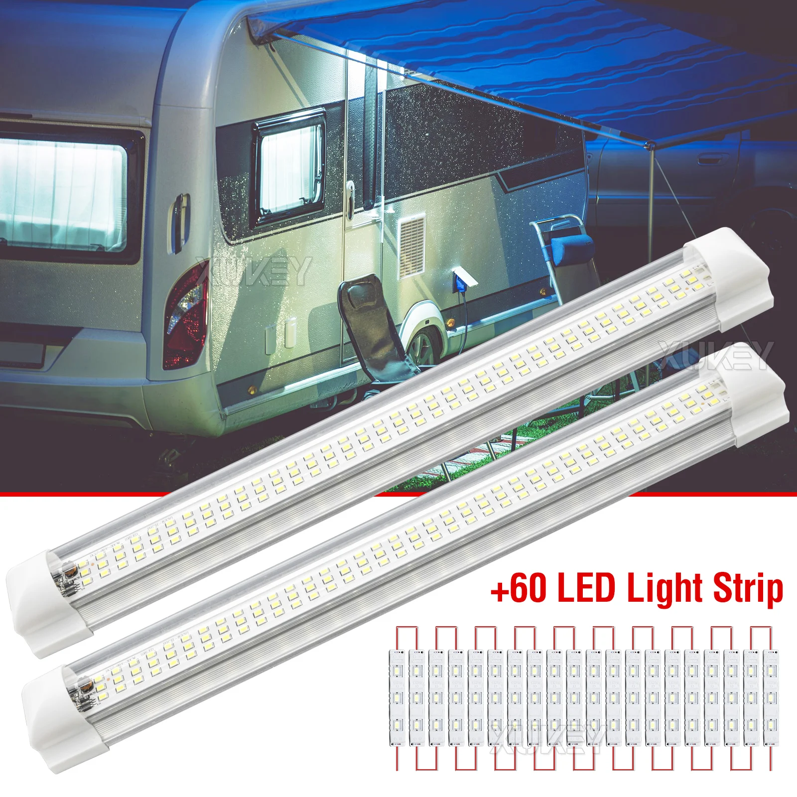 3-pcs-33cm-250cm-kit-12V-24V-LED-ar-interior-light-panel-bright-white ...
