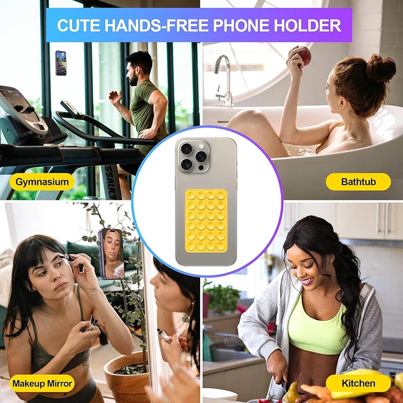 24 Silicone Strong Double-sided Suction Cup Anti SlipSilicone Suction Cups For Mobile Phones