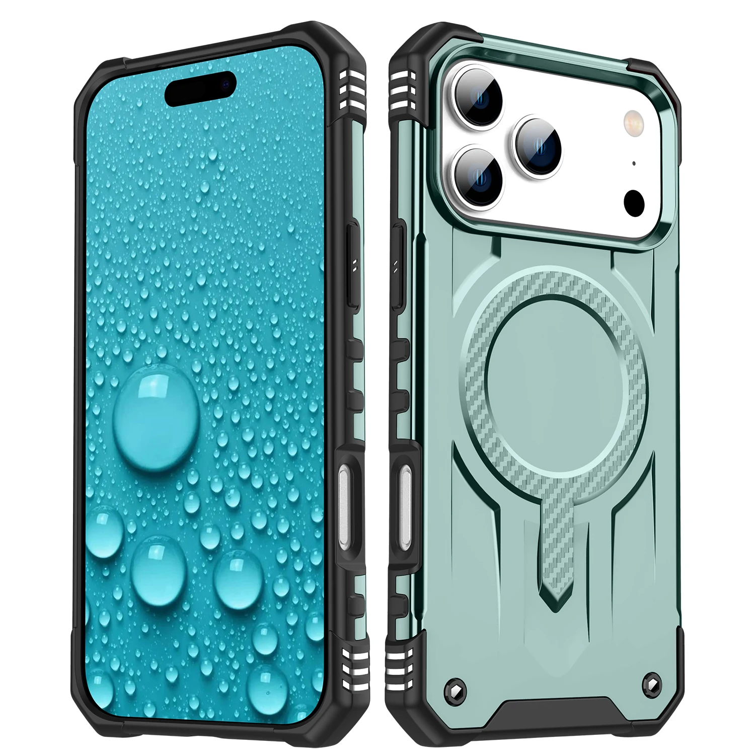 Shockproof Magnetic Armour Case - Heavy Duty Rugged Cover with Magsafe Compatibility