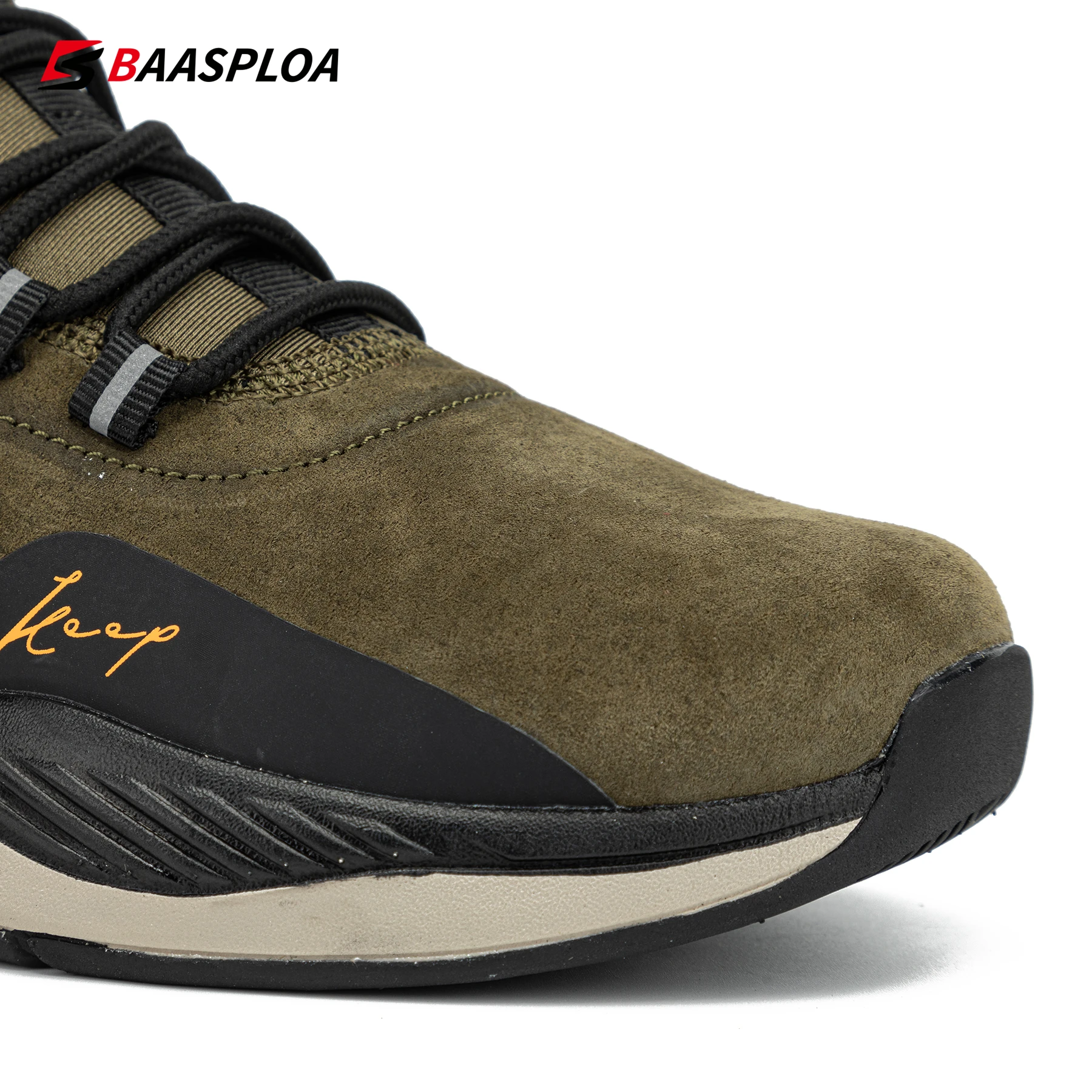 Running Shoes Sneakers Shoes Walking Sneakers Walking Shoes Casual Shoes Baasploa Men's Suede Shoes Waterproof Sneakers Non-slip Casual Running Fashion Male Damping Outdoor Walking Shoes