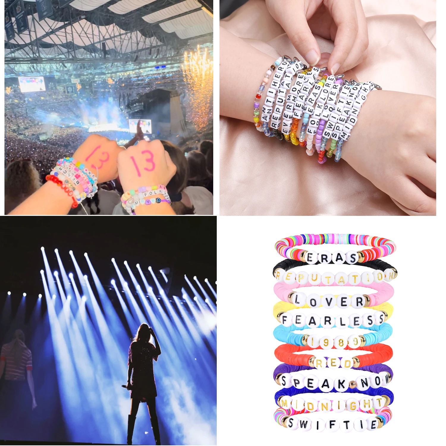 Friendship Bracelets Jewelry For T.S Concert Evermore Anti Hero Midnight Folklore Fearless Lover Album fashion bracelet fashion jewelry
