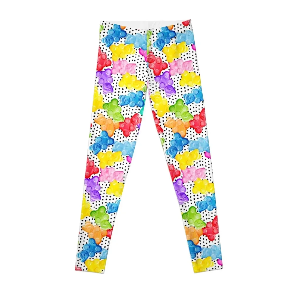 

Gummy Bears on polka dots Leggings Women's tights sport pants gym womans Womens Leggings