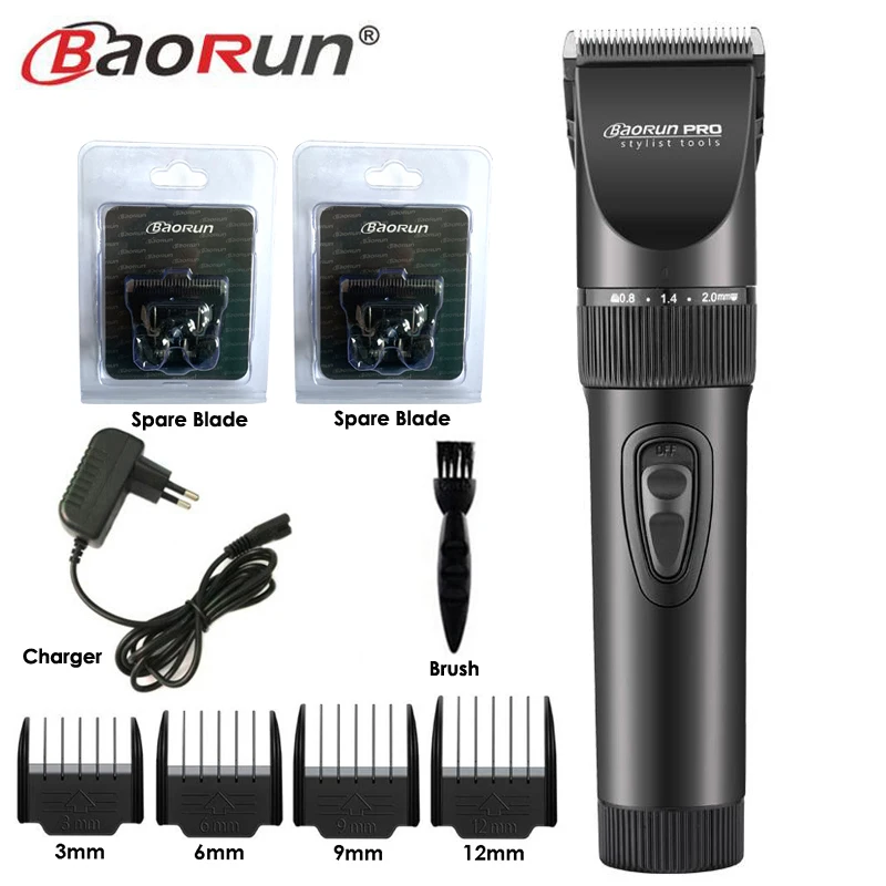 Professional Clipper Hair Trimmer Beard Electric Cutter Hair Cutting Machine 2000mA Battery for Men