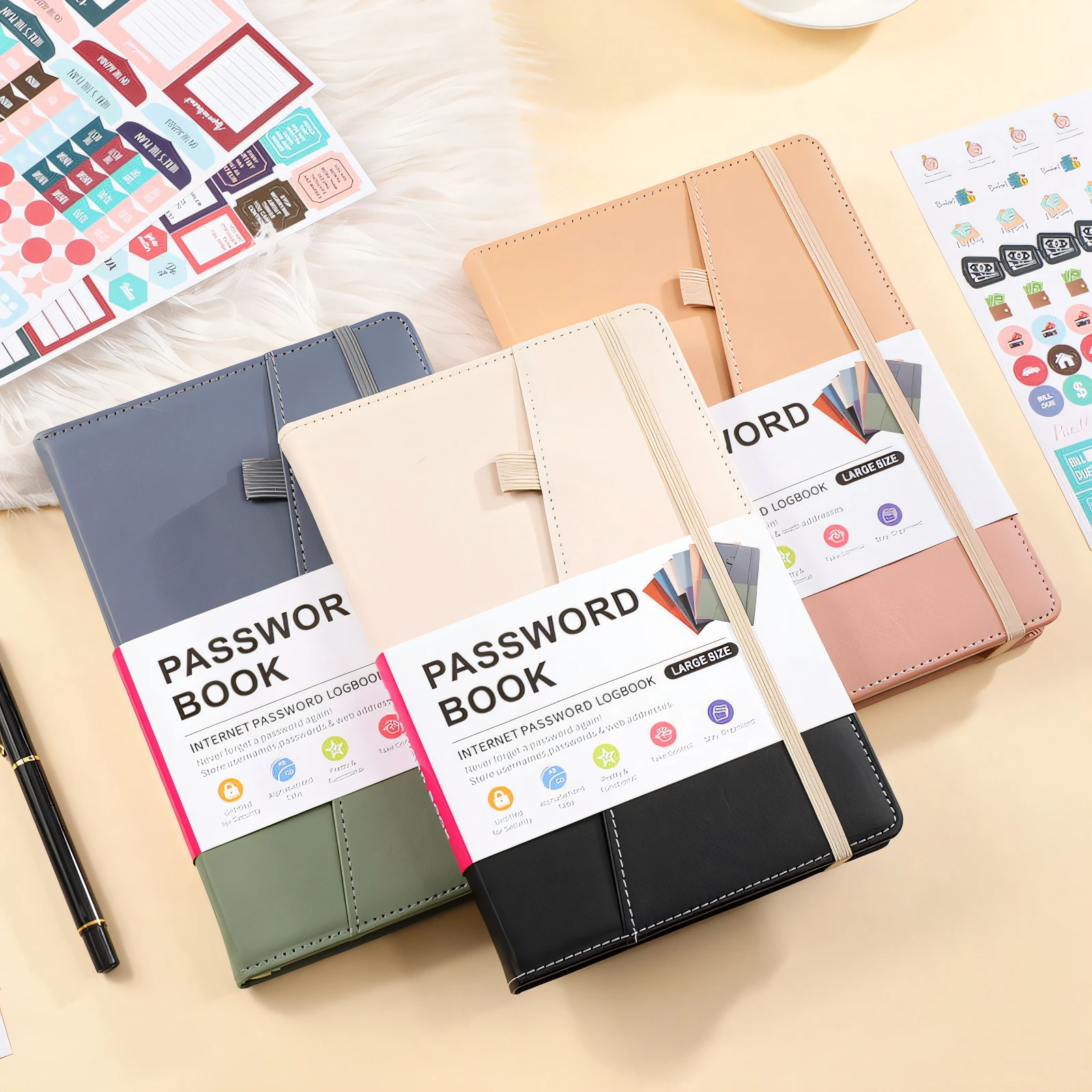 address book Telephone english website password notebook with code notebook for a5 records passwords book