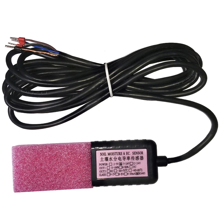 UART RS485 SDI12 Zigbee FDR 식물 토양 온도 습도 EC 염도 프로브 센서 스마트 농업용