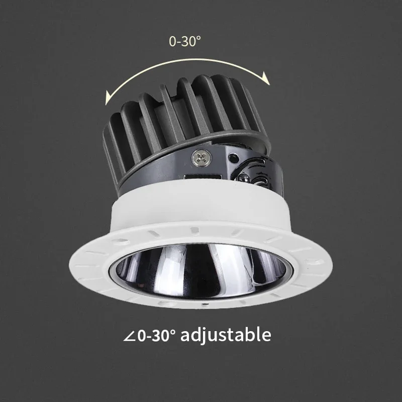 LED Downlight 12W AC220V 220v Recessed Spotlight Borderless Ceiling Downlight Aluminum Lighting Bedroom Kitchen Indoor Down Lamp