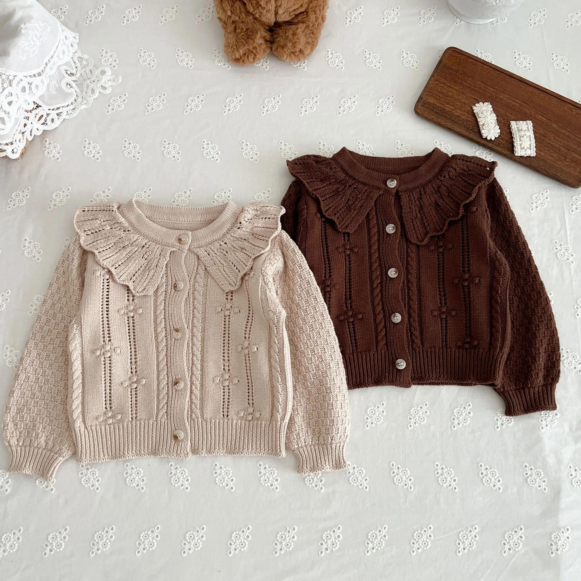 Spring And Autumn Boys And Girls Knit Cardigan Overcoat Versatile Top Shirt Kids Fashion Baby Clothing baby jacket