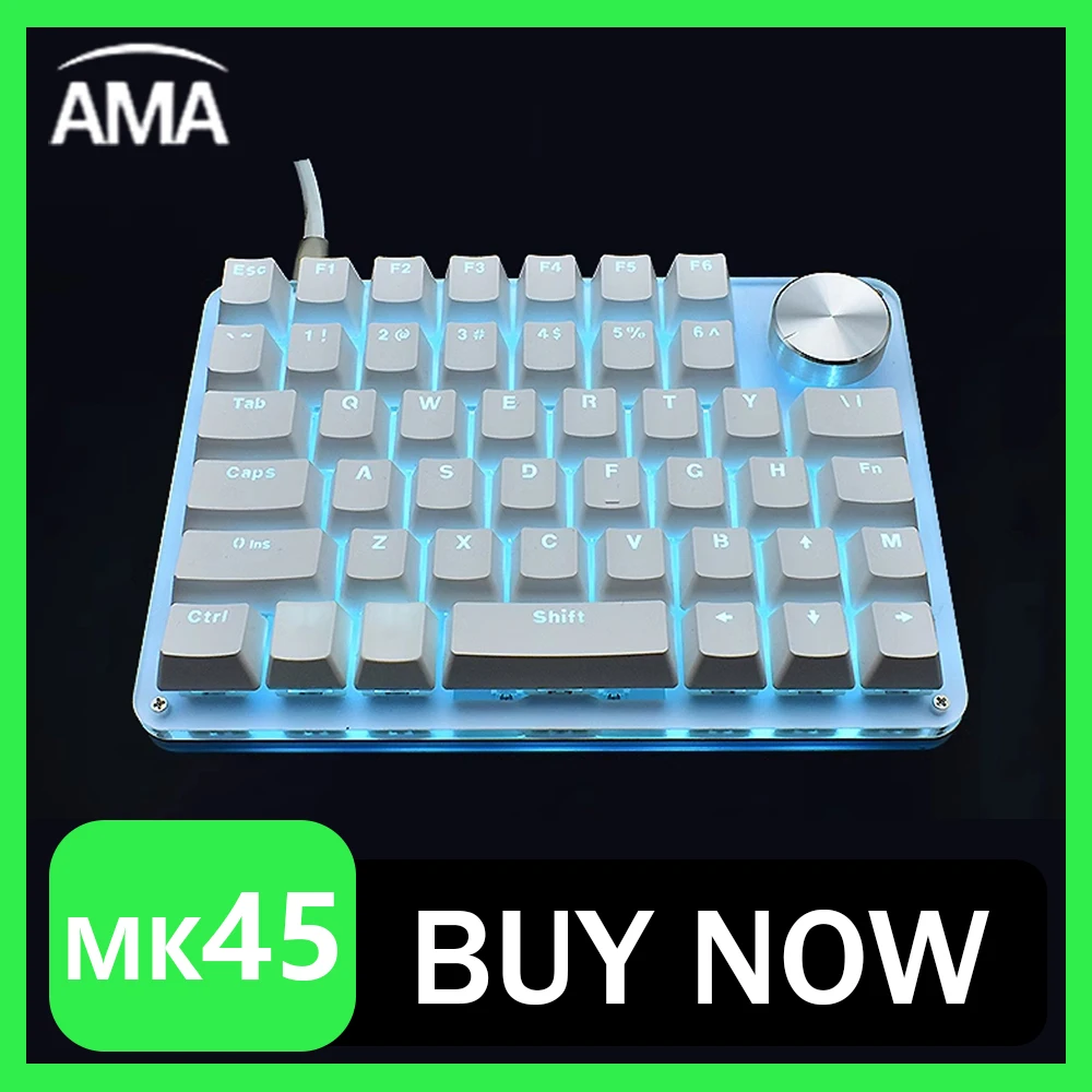 

Механическая мини-клавиатура G50 Mk45, программируемая клавиатура с нумером и ручкой, эргономичные аксессуары RGB, дизайн для рисования, офисный подарок