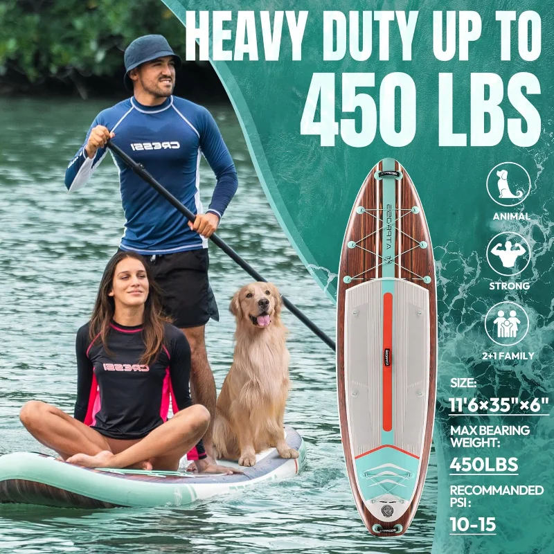 Inflatable Paddleboard | Extra Wide 4
