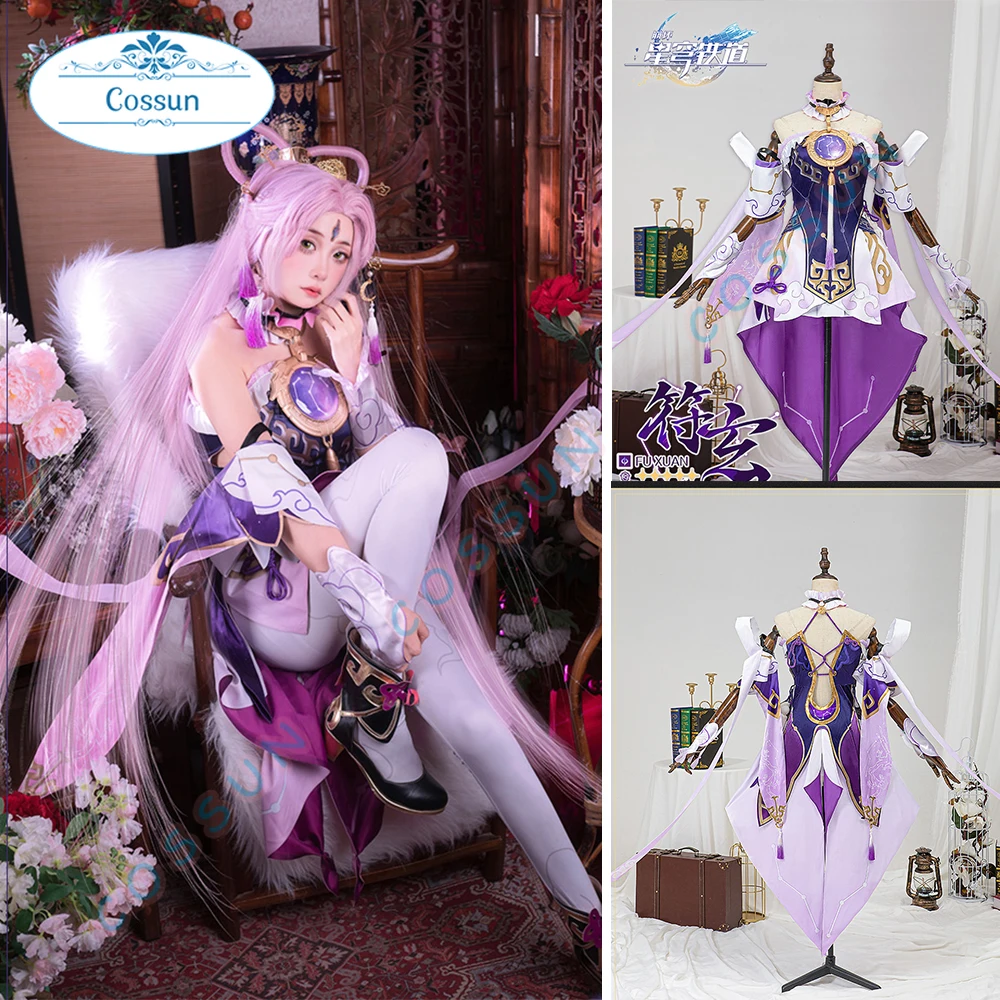 

Honkai: Star Rail Fu Xuan Game Suit Ancient Stargazer Elegant Dress Cosplay Costume Halloween Party Outfit Women XS-3XL