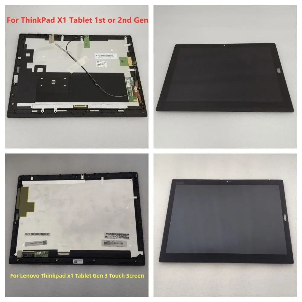 Thinkpad x1 Tablet Gen 3 2 1 wyświetlacz dotykowy Panel monitora dla