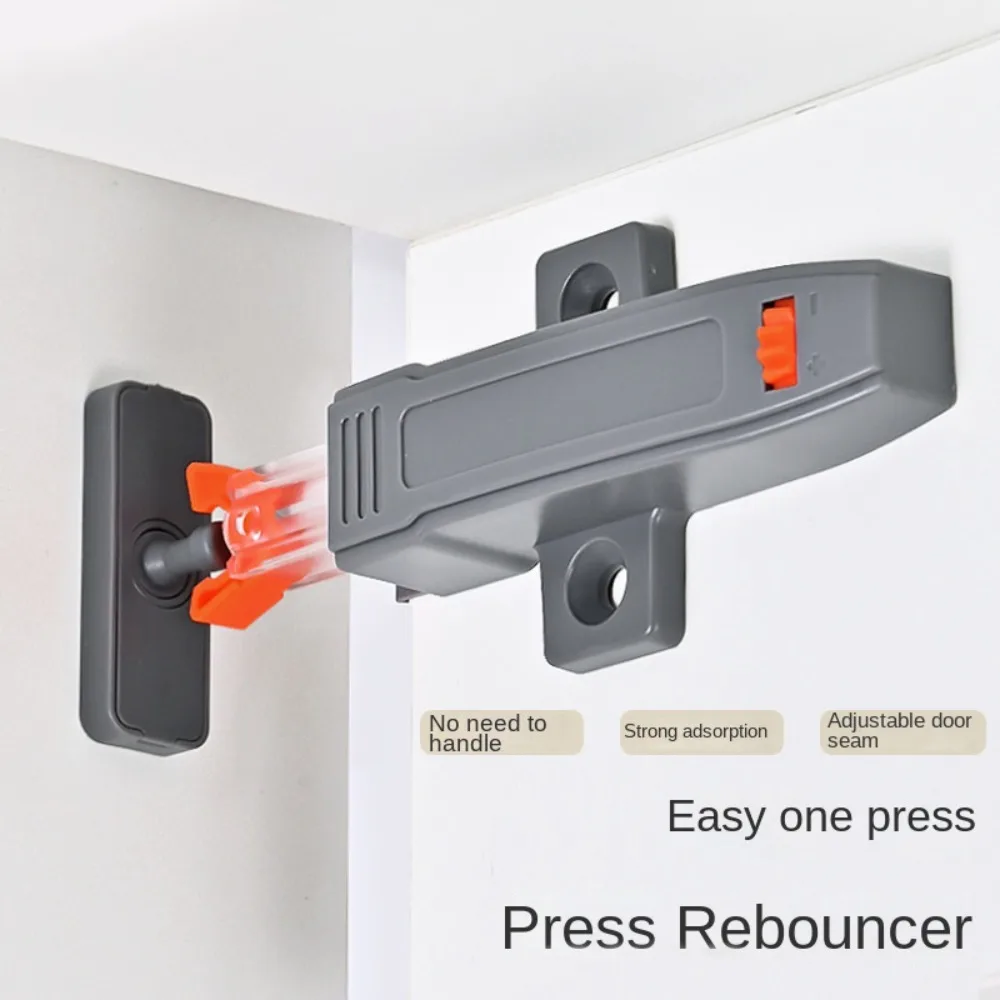 New ABS Cabinet Catches Invisible Damper Buffer Wardrobe Stopper Hardware Push Type Rebound Device Cabinet Door