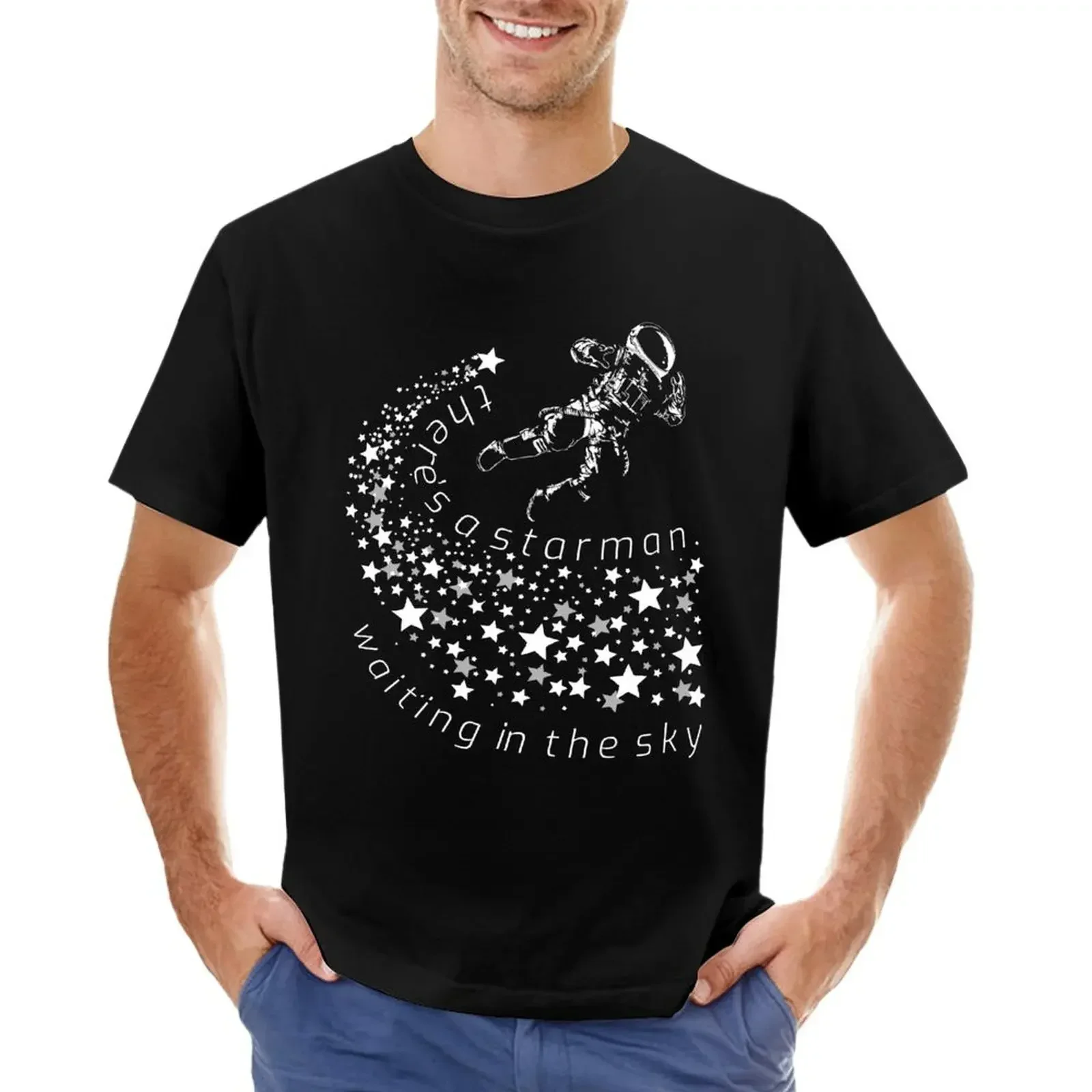 

Starman T-shirt oversizeds blacks hippie clothes funny t shirts for men