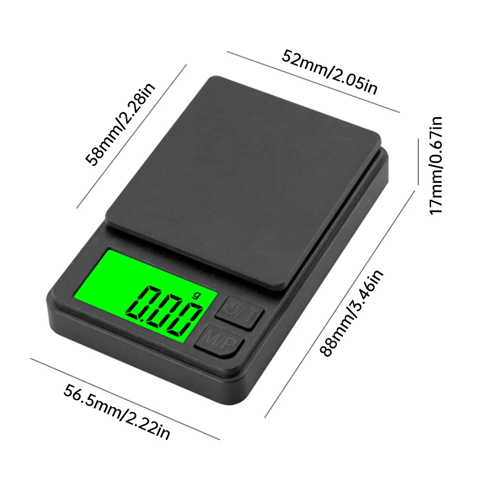 500g/0.01g 전자 주방 규모 백라이트 및 뚜껑 교정 커피 규모와 정확한 포켓 미니 보석 그램 규모