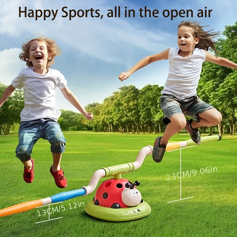 3 En 1 Juguete Al Aire Libre Para Niños, Juguetes Deportivos Y Para Exteriores Con Juego De Lanzamiento De Anillos, Lanzador De Cohetes Y Salto A La Cuerda Para Niños A Partir De 3 Años