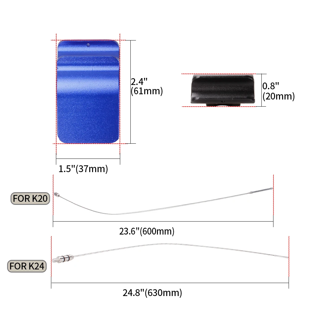 New Aluminum Alloy Billet Oil Dipstick For Honda Acura K20 K24 K-Series Engine Dip Stick Hybrid Oil Level Check Tool RS-OCC068 aluminum oil dipstick