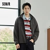 Semir Jacket Men Anti-Static Fur Coat New Autumn 2024 Warm Fleece Couple Style Collar Top 1