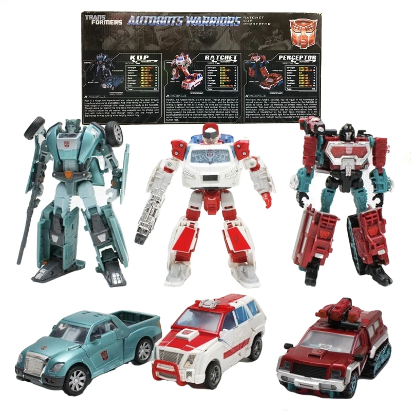 

Transformation kup Percetor Ratchet suit Deluxe class Action Figures Toy Gift Collection Hobby