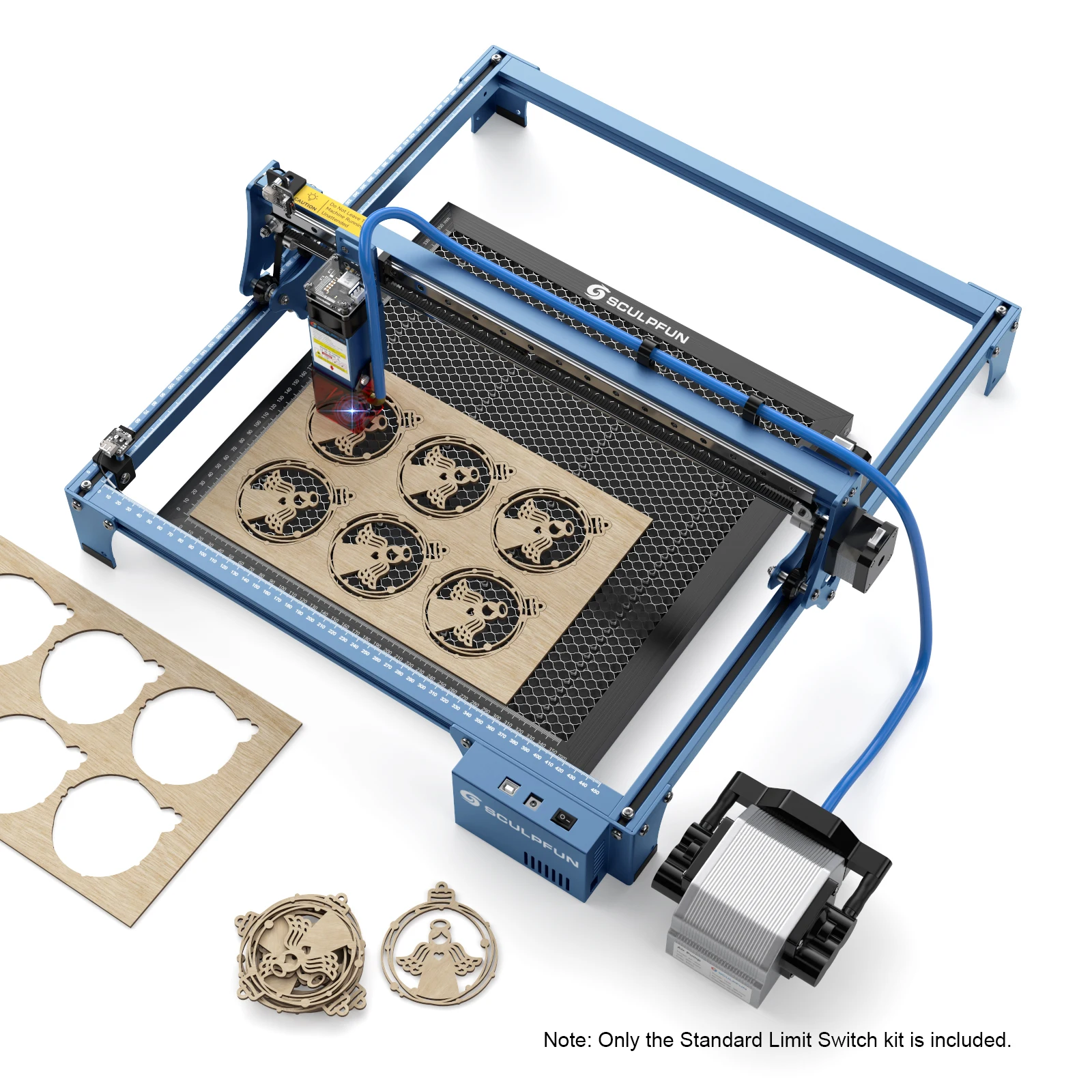 SCULPFUN-Interruptor de límite estándar S9/S10, función de posicionamiento de apertura para ranura en V de 45 °, grabador láser de aluminio, piezas Ugrade - Imagen 6