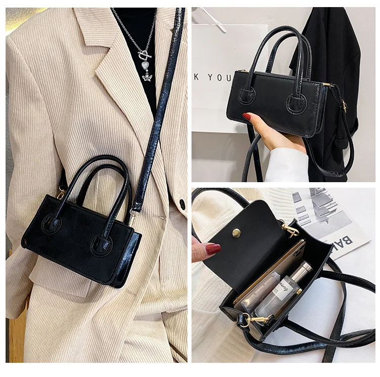 2022 Autumn Winter New Women Simple Mini Messenger Bags Solid Color Fashion Shoulder Bag Women Small Handbag