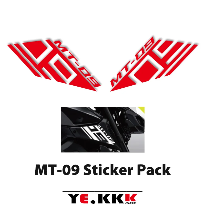 For Yamaha MT-09 MT09 FZ09 Sticker Pack  Side Cover Decals Stickers Custom Side Radiator Cover Decals Stickers trianglelab custom fan bracket for v6 heatsink for hotend radiator fan bracket for 3d printer extruder v6 prusa i3