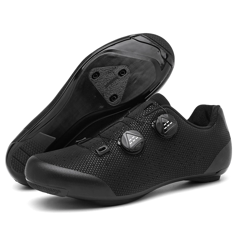 Black Road Cycling Shoes Mtb Cleat Mountain Bike Flat Pedal Man Breathable Light Racing Speed Bicycle Footwear women