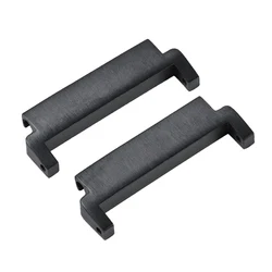 Enhanced Watch Band Strap Adapter with Quick Release Spring Bars - Set of 2 Connectors - 20mm to 20mm (Black)