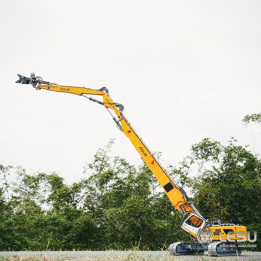 Heavy Machine 1/14 LESU R960 Digger Car RC Full Hydraulic Demolition Excavator Painted Finished Digger Truck Vehicle Model Toys 3