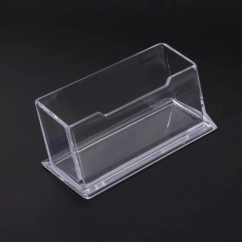 1-6Pcs 데스크 명함 보관 상자 투명 아크릴 디스플레이 스탠드 홈 오피스용 대용량 포토카드 카드 홀더