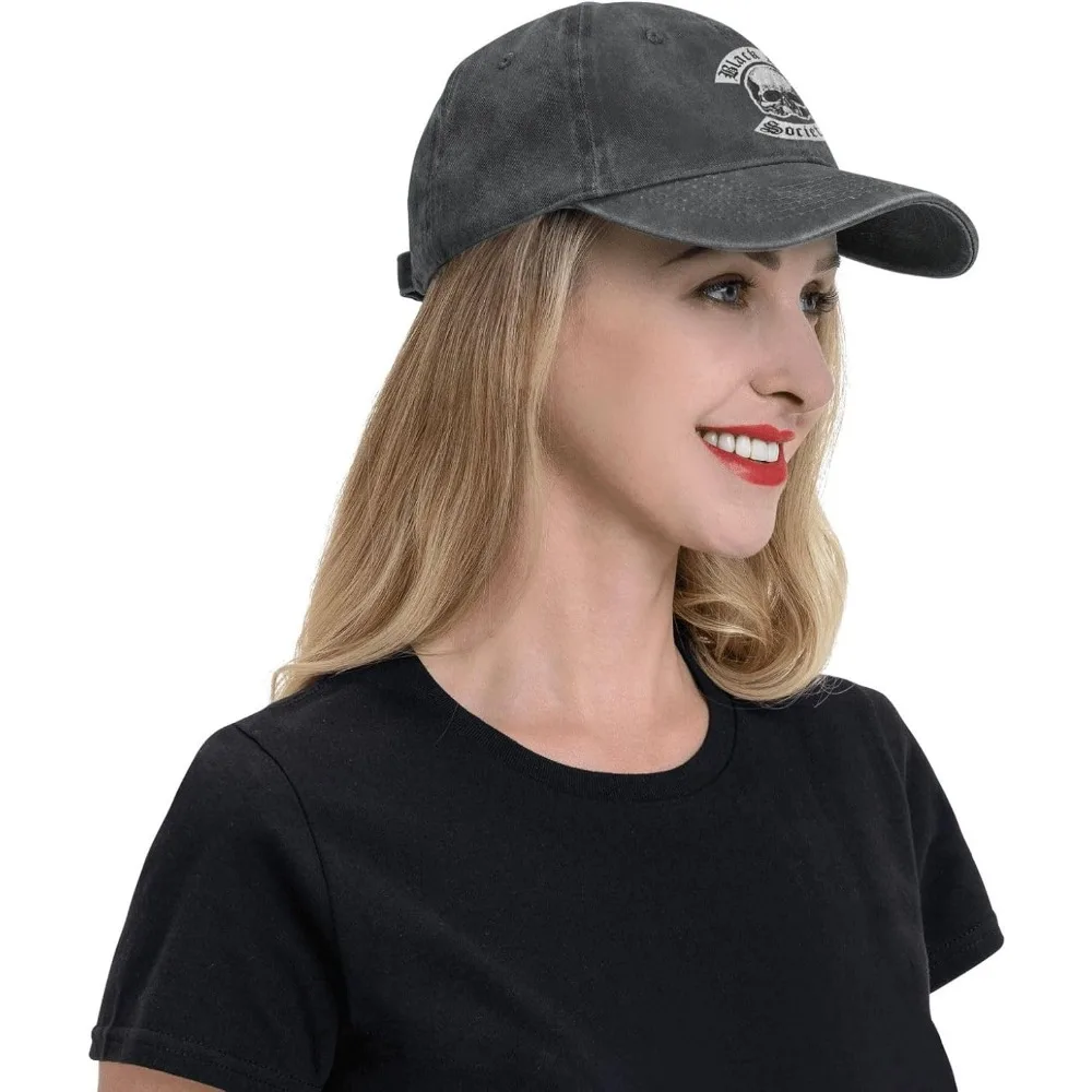 Music Label Music Society Baseball Cap Vintage Washed Denim Cap Unisex Casual Outdoor Sport Hat