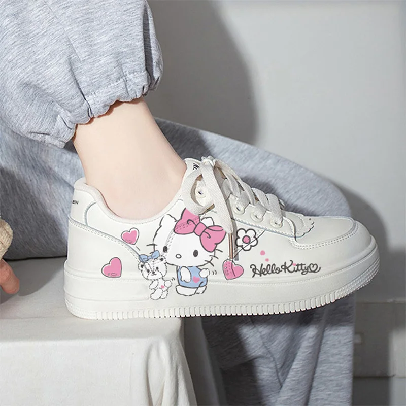

Hello Kitty Y2K Shoes Sanrio Kawaii Anime Sports Shoes Girls Heart Cartoon Cute Kids Sneakers Casual College Style Toys for Kids