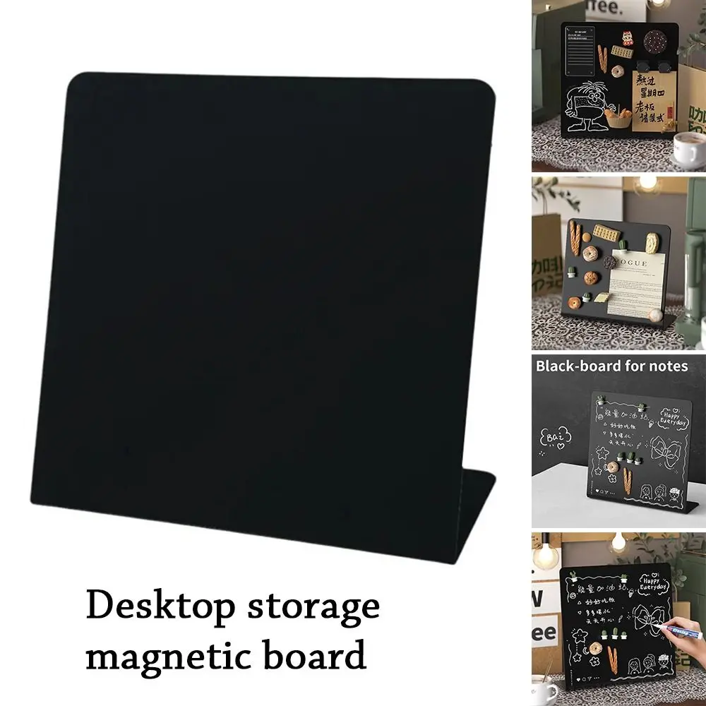 Lavagna Magnetica in Metallo Fai-da-Te, Design Verticale da Scrivania, Bacheca per Messaggi, Porta Badge, Porta Appunti, Espositore