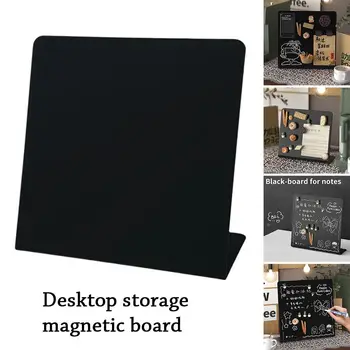 Lavagna Magnetica in Metallo Fai-da-Te, Design Verticale da Scrivania, Bacheca per Messaggi, Porta Badge, Porta Appunti, Espositore