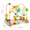 Montessori Baby Toys Wooden Roller Coaster Bead Maze Toddler Early Learning Educational Puzzle Math Toy for Children 1 2 3 Years 4