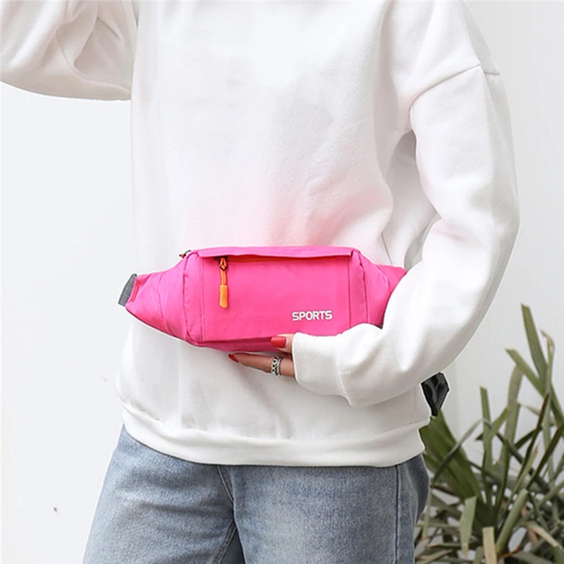 Waist Pack Women Running Waterproof Waist Bag Mobile Phone Holder Gym Fitness Travel Pouch Belt Chest Bags 4