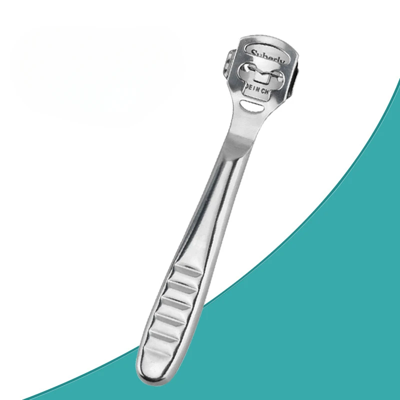 Foot Callus Shaver Heel Hard Skin Remover Stainless Steel Handle 10 Blades