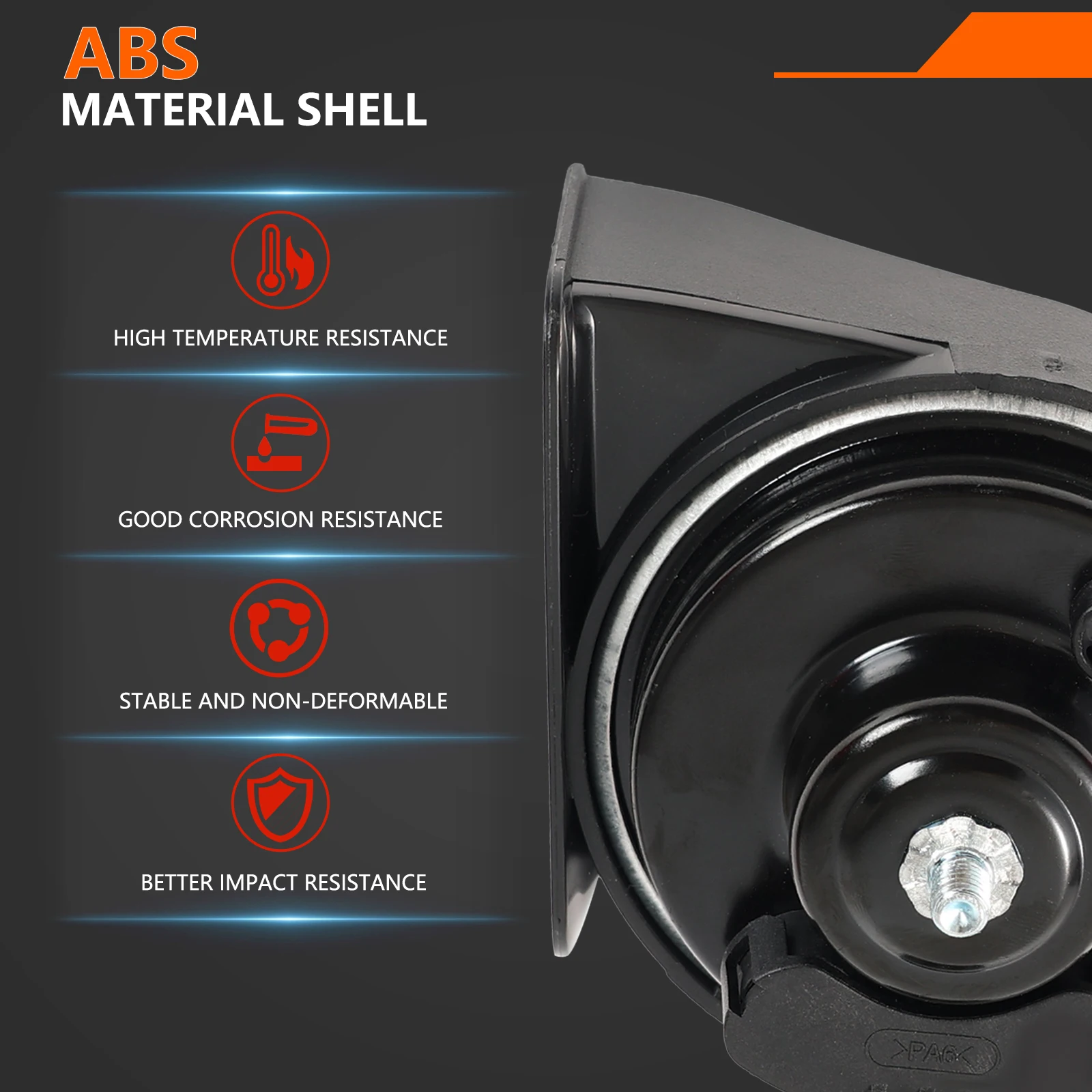 12V 125db Car Horn Snail type For Mercedes Benz W176-W221 etc Car Air Horn