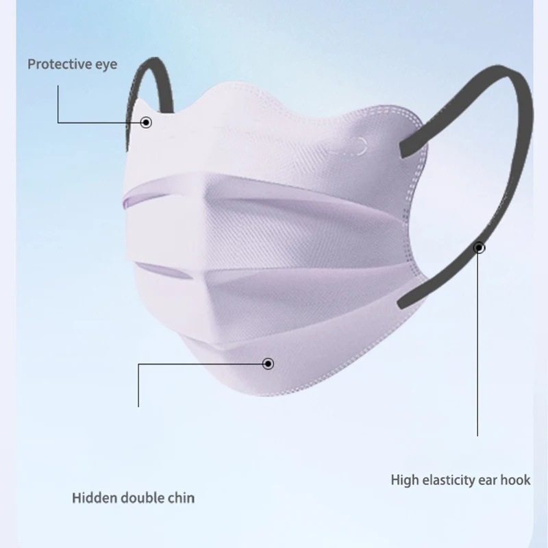 Masque Réutilisable en Tissu 3 Couches - Lot de 6 Couleurs